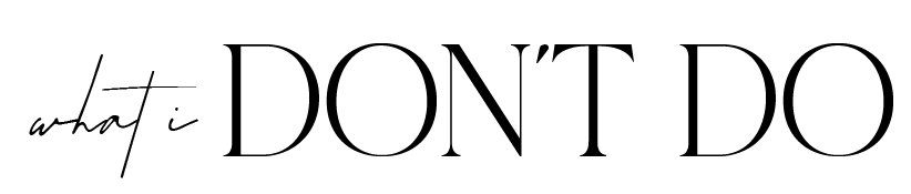 DONT-DO
